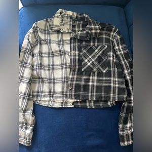 Forever 21 cropped flannel